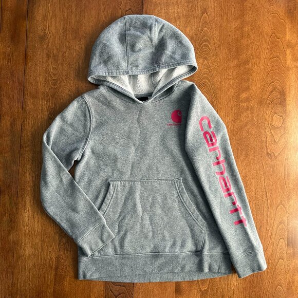 Carhartt gray and magenta hoodie L 12 - Picture 1 of 7